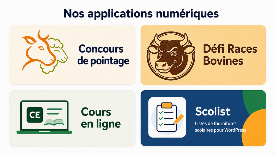 Nos applications numériques